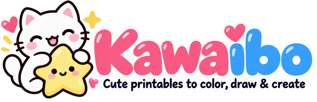 Kawaiibo — Cute printables to color, draw & create